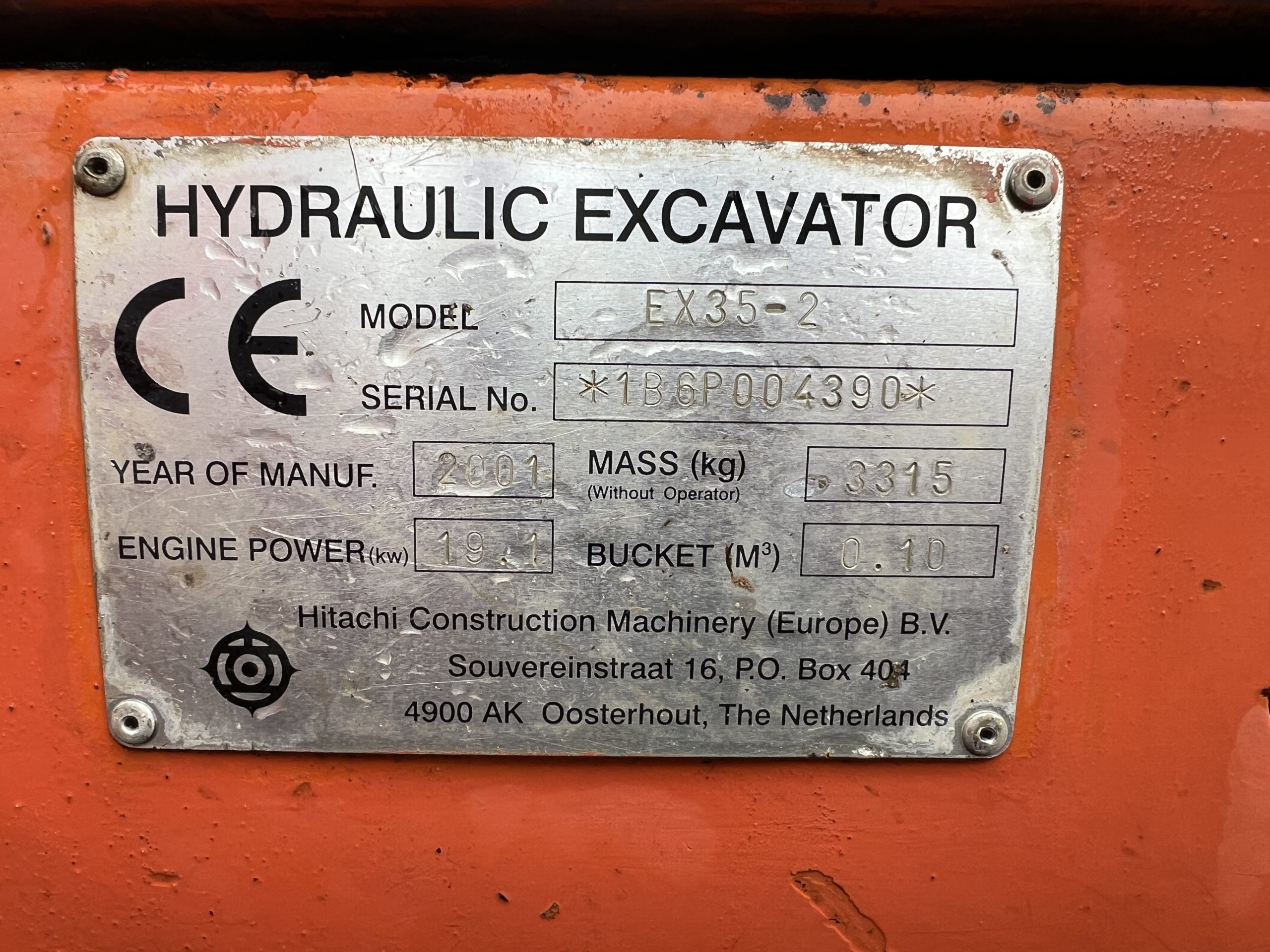HITACHI EX35-2 MINI DIGGER 2001 - used plant for sale at J Hawes Ltd - view 11