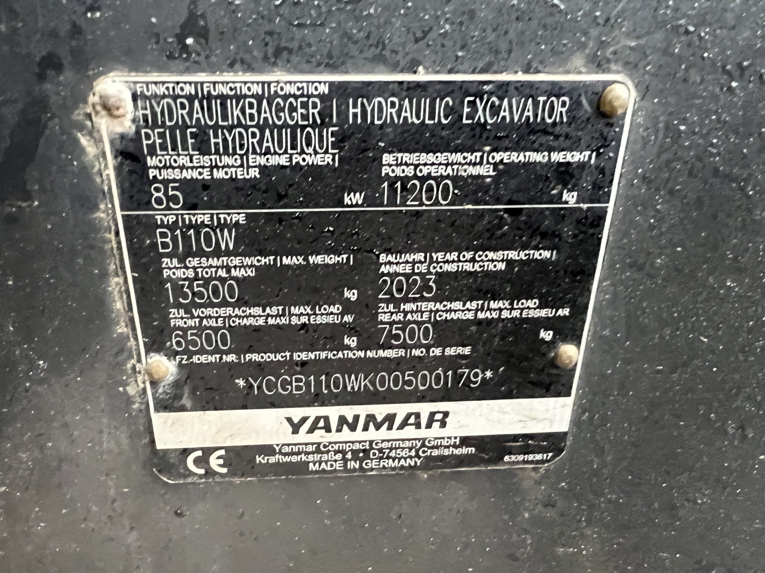 YANMAR B110W 2023 - used plant for sale at J Hawes Ltd - view 10