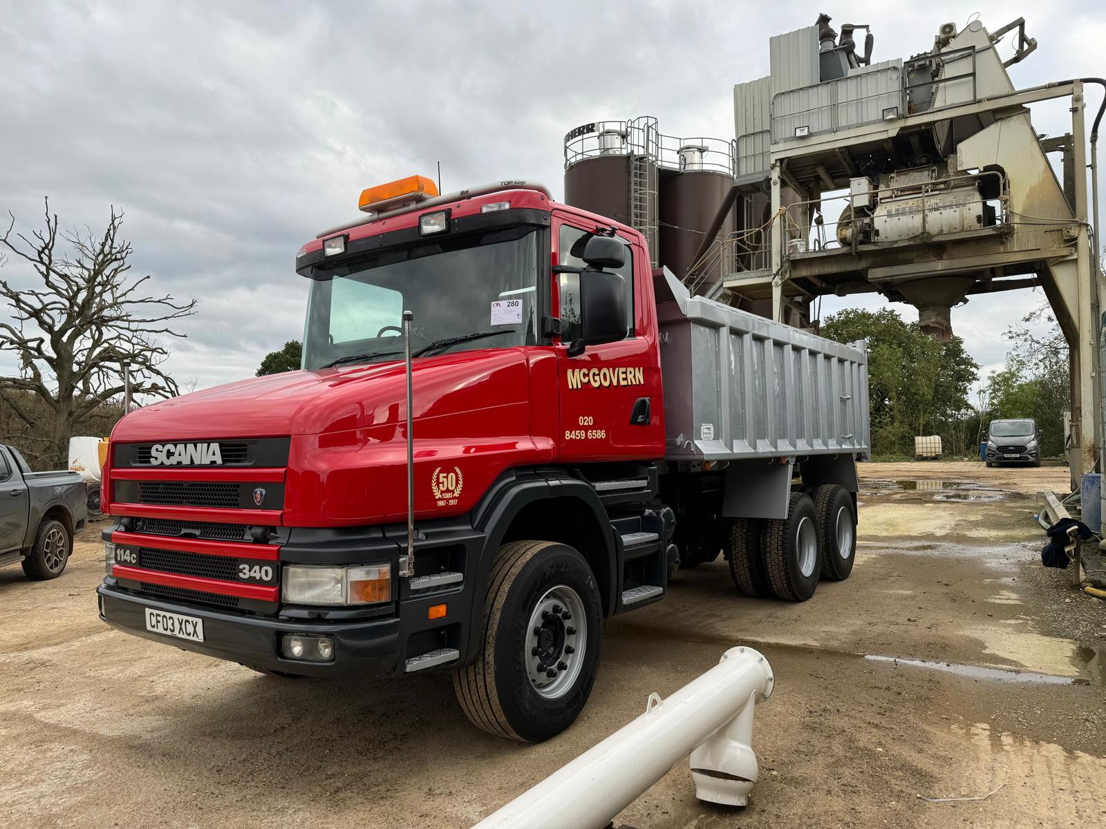 SCANIA T-CAB TIPPER 2003 - used trucks for sale at J Hawes Ltd - view 2