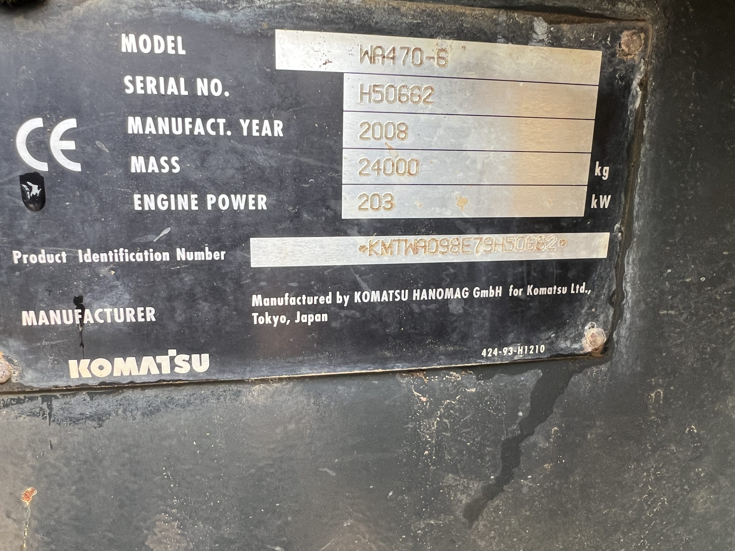 KOMATSU WA470-6 2008 - used plant for sale at J Hawes Ltd - view 11