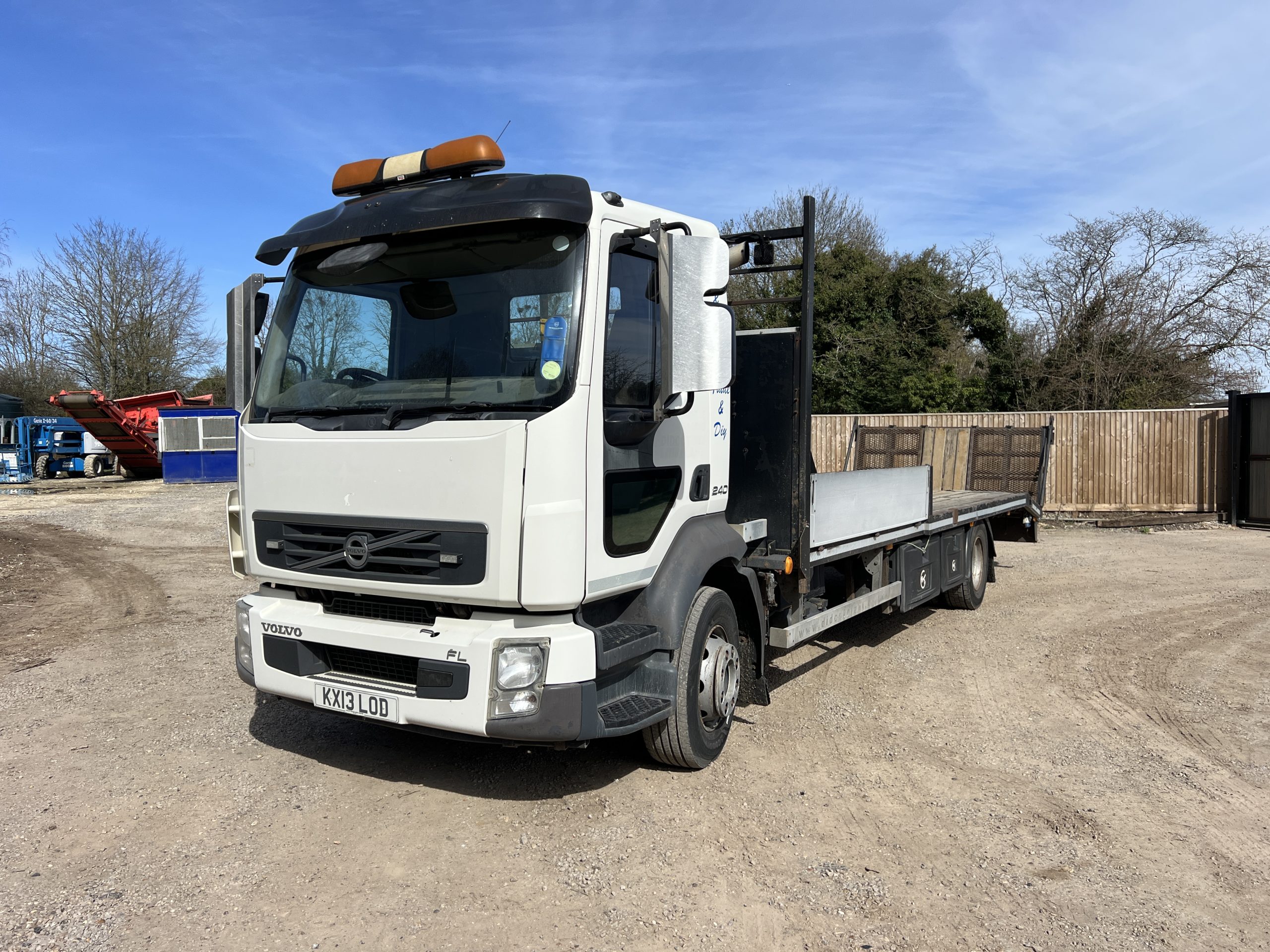 VOLVO FL240 PLANT LORRY 2013 - used trucks for sale at J Hawes Ltd