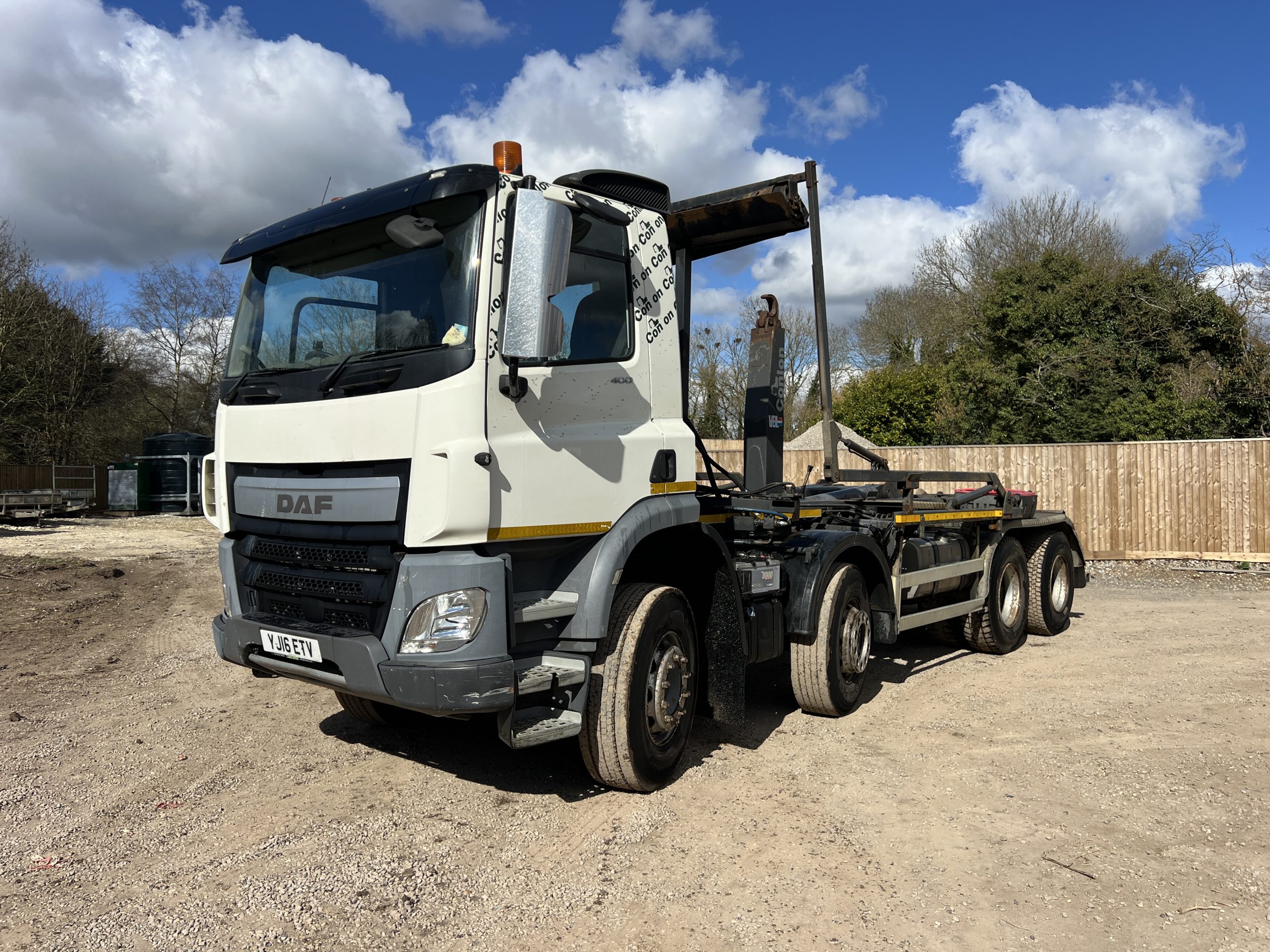 DAF CF400 HOOK LOADER 2016 - used trucks for sale at J Hawes Ltd