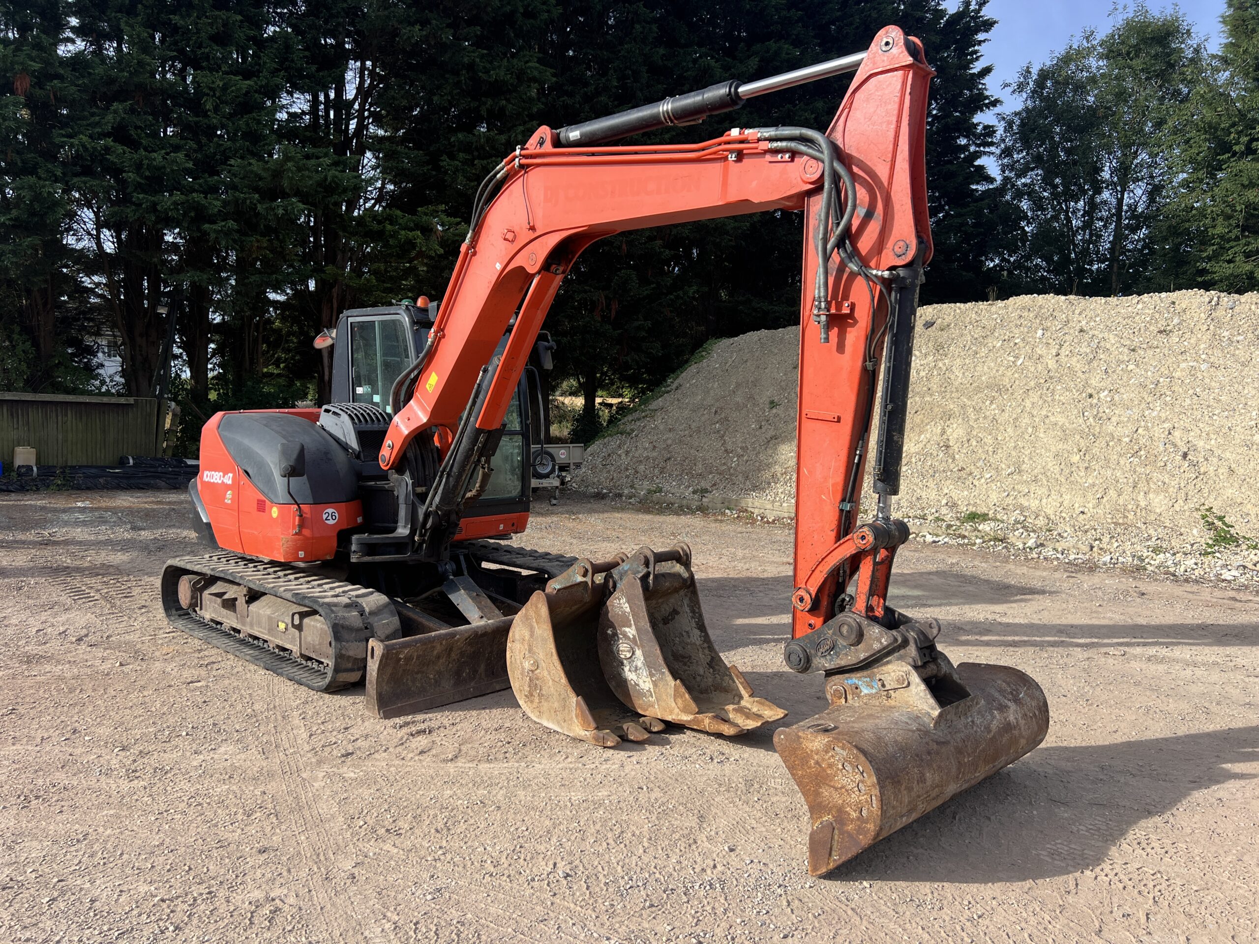 KUBOTA KX080-4A 2017 - used plant for sale at J Hawes Ltd - view 5