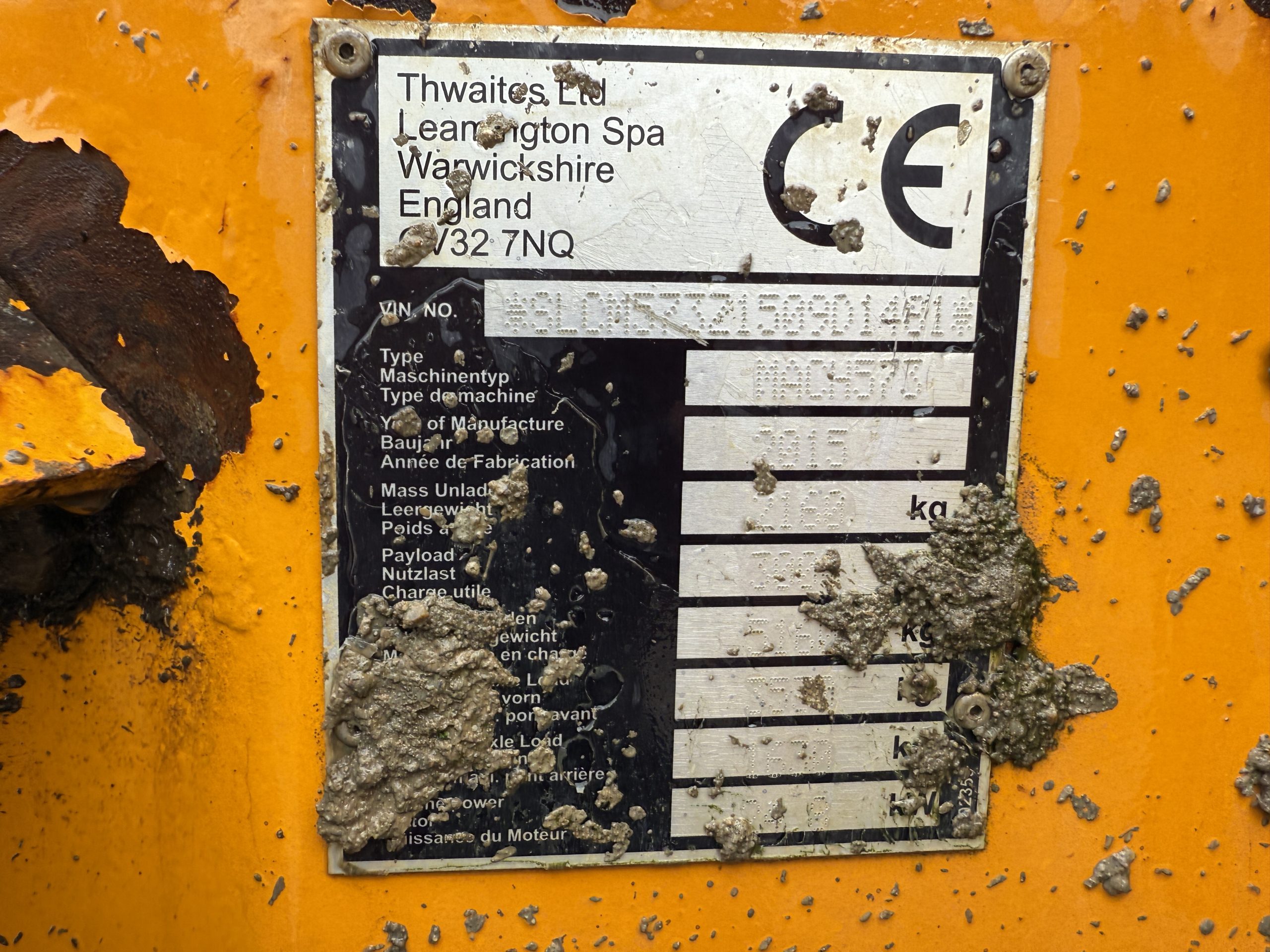 3 TON THWAITES DUMPER 2015 - used plant for sale at J Hawes Ltd - view 8
