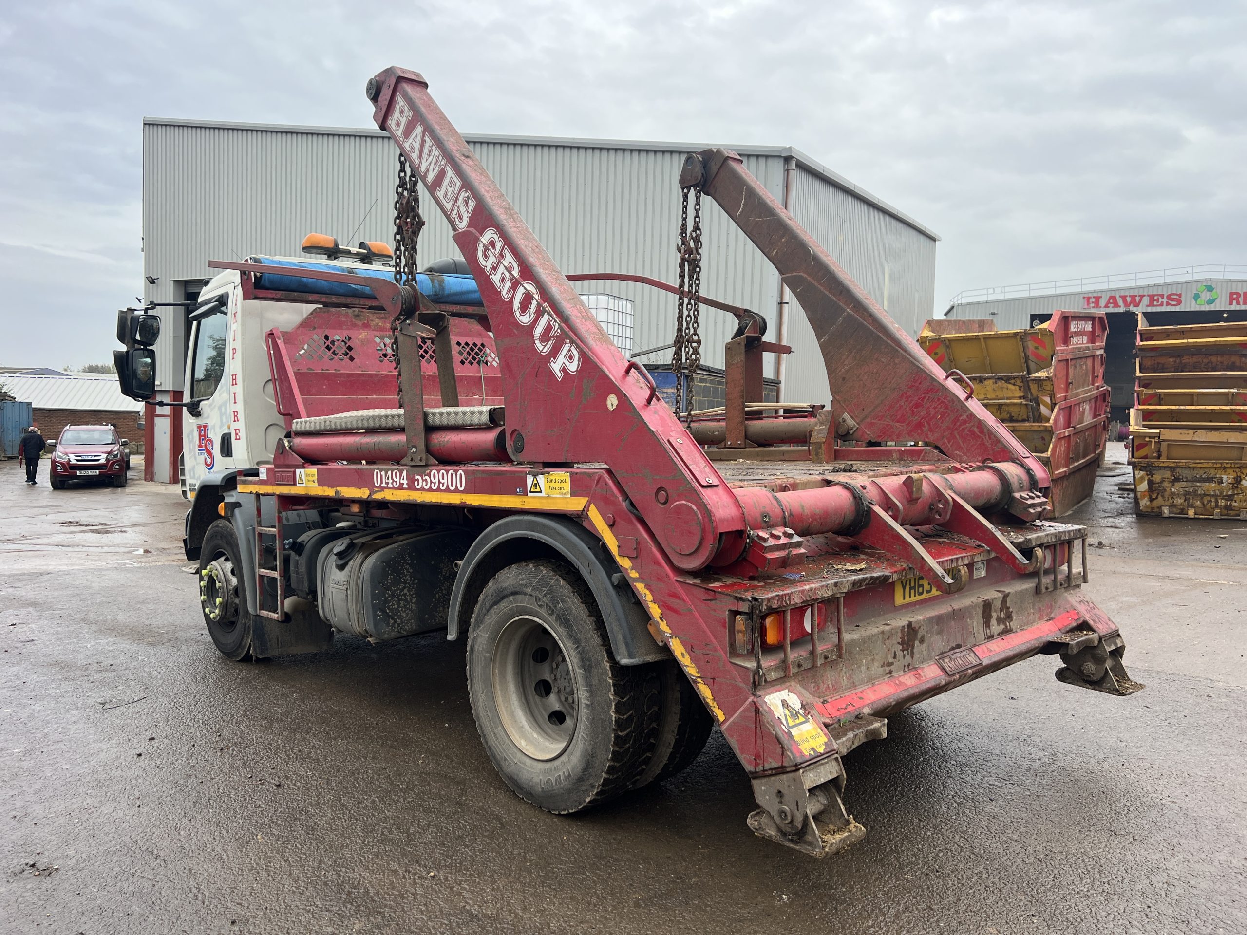 DAF LF55.220 18T SKIP LORRY 2013 - used trucks for sale at J Hawes Ltd - view 6