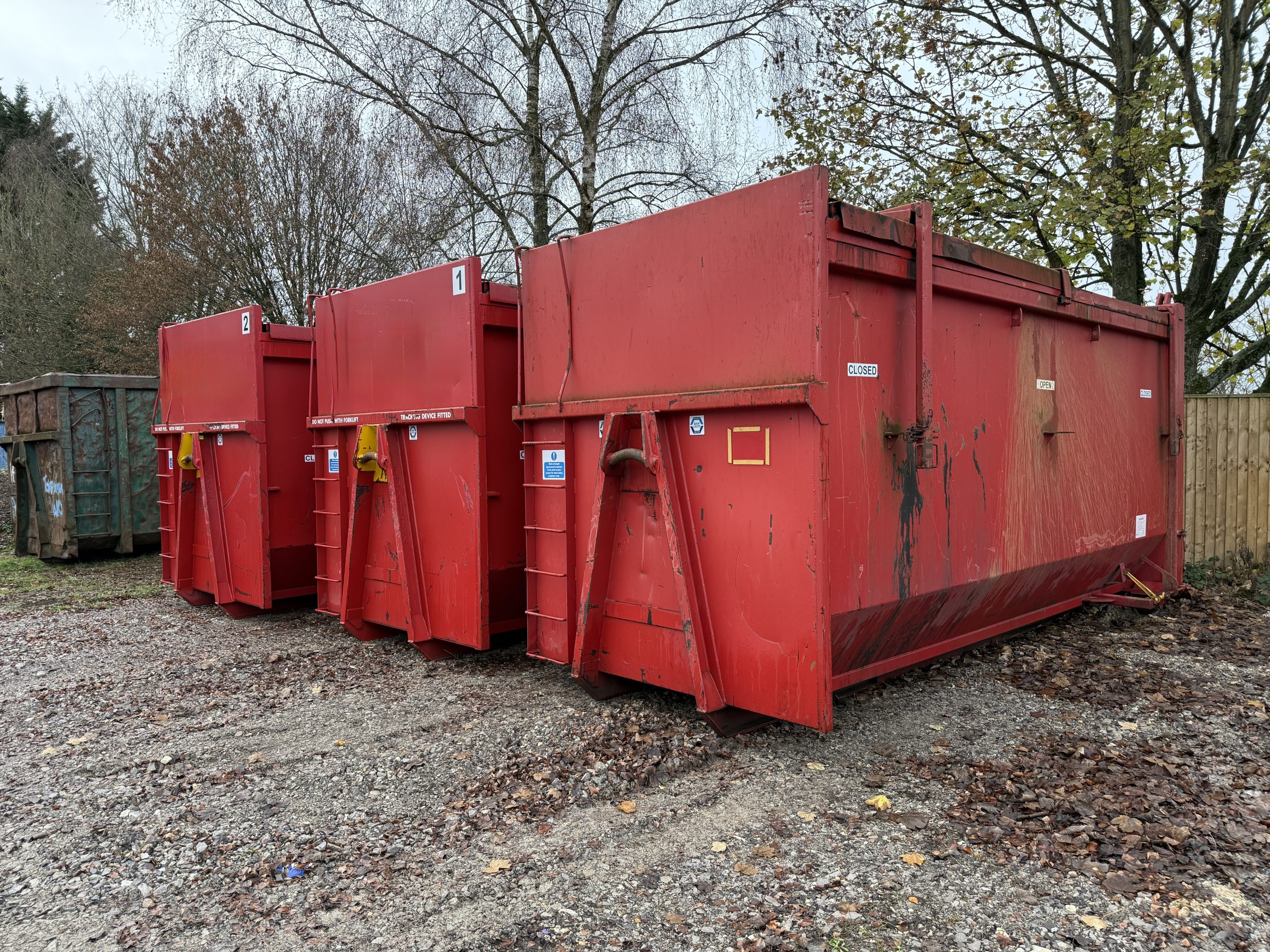 INCLOSED 40YRD BINS - used attachments & accessories for sale at J Hawes Ltd - view 3
