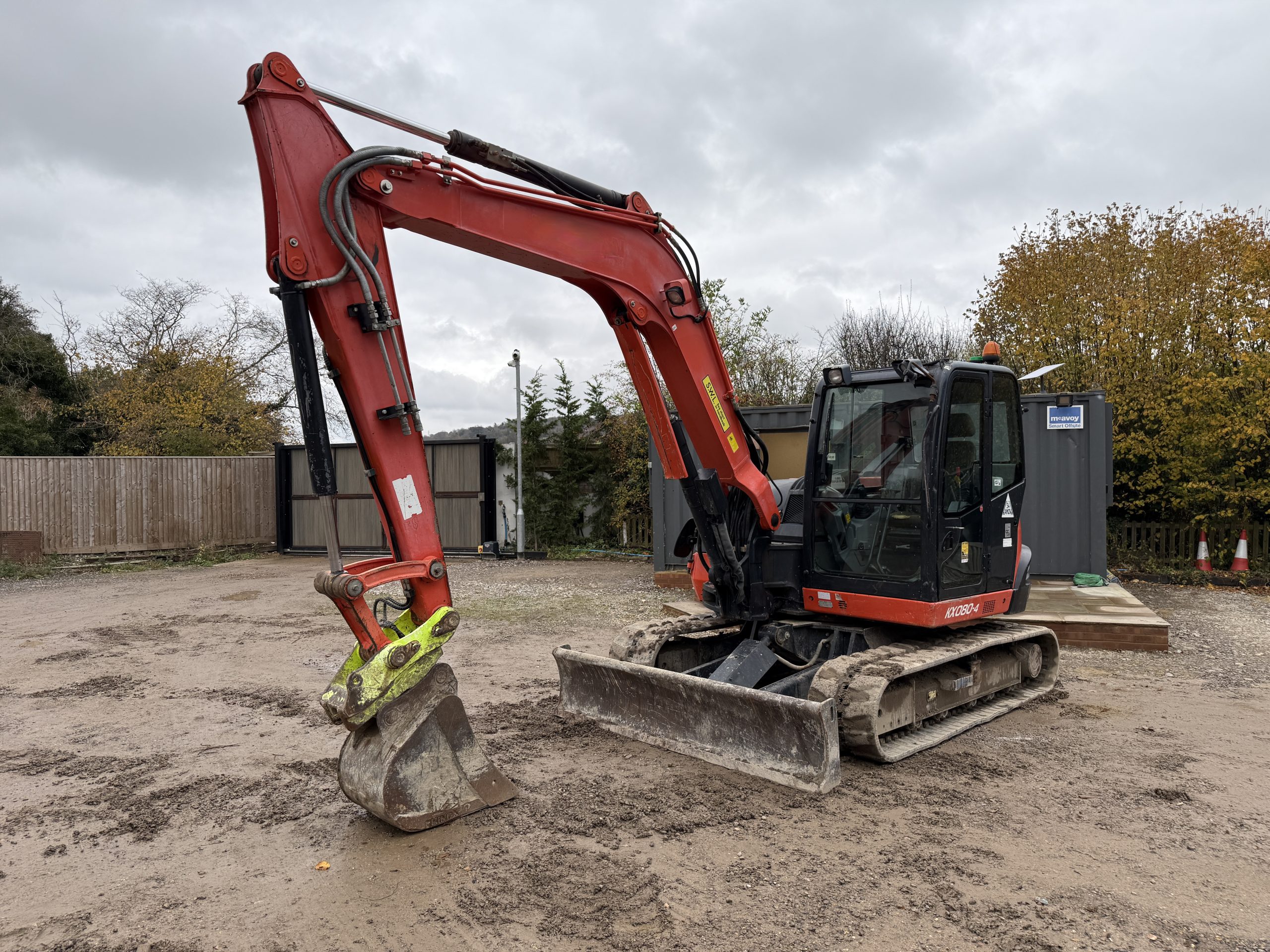 8T KUBOTA KX080-4 - used plant for sale at J Hawes Ltd - view 7