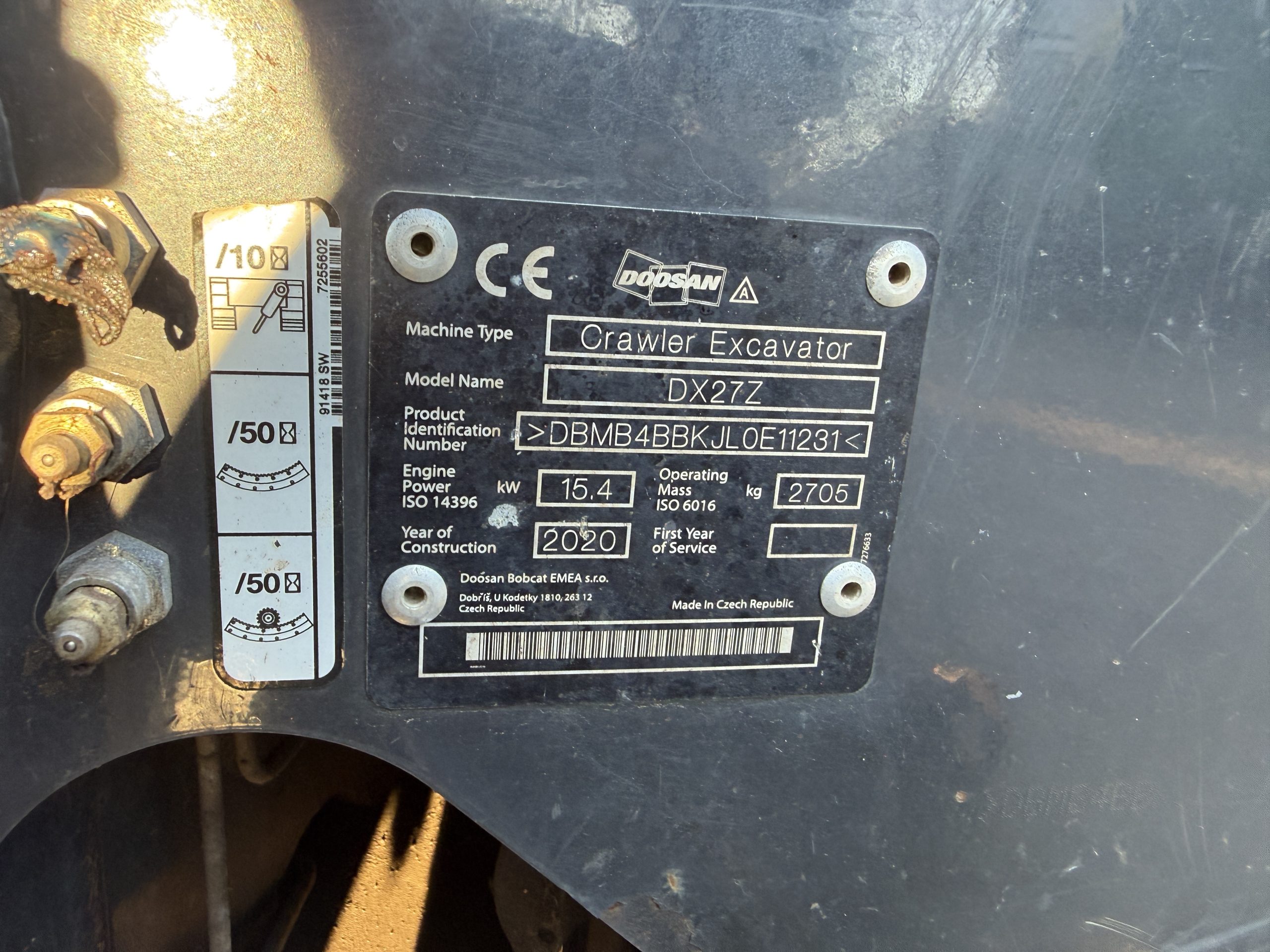 DOOSAN DX27Z 2020 - used plant for sale at J Hawes Ltd - view 10