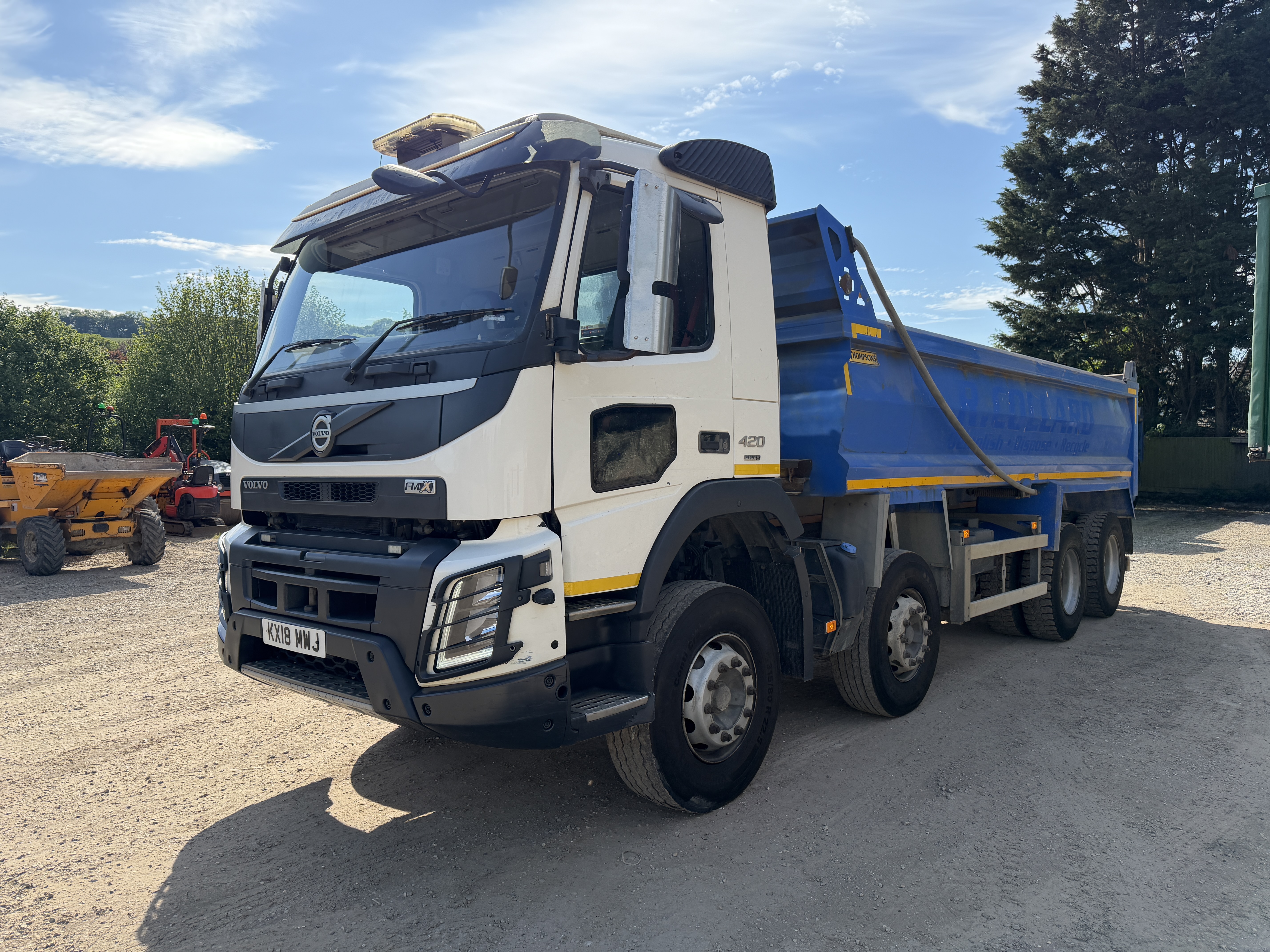 VOLVO FMX420 TIPPERS 2018 - used trucks for sale at J Hawes Ltd - view 2