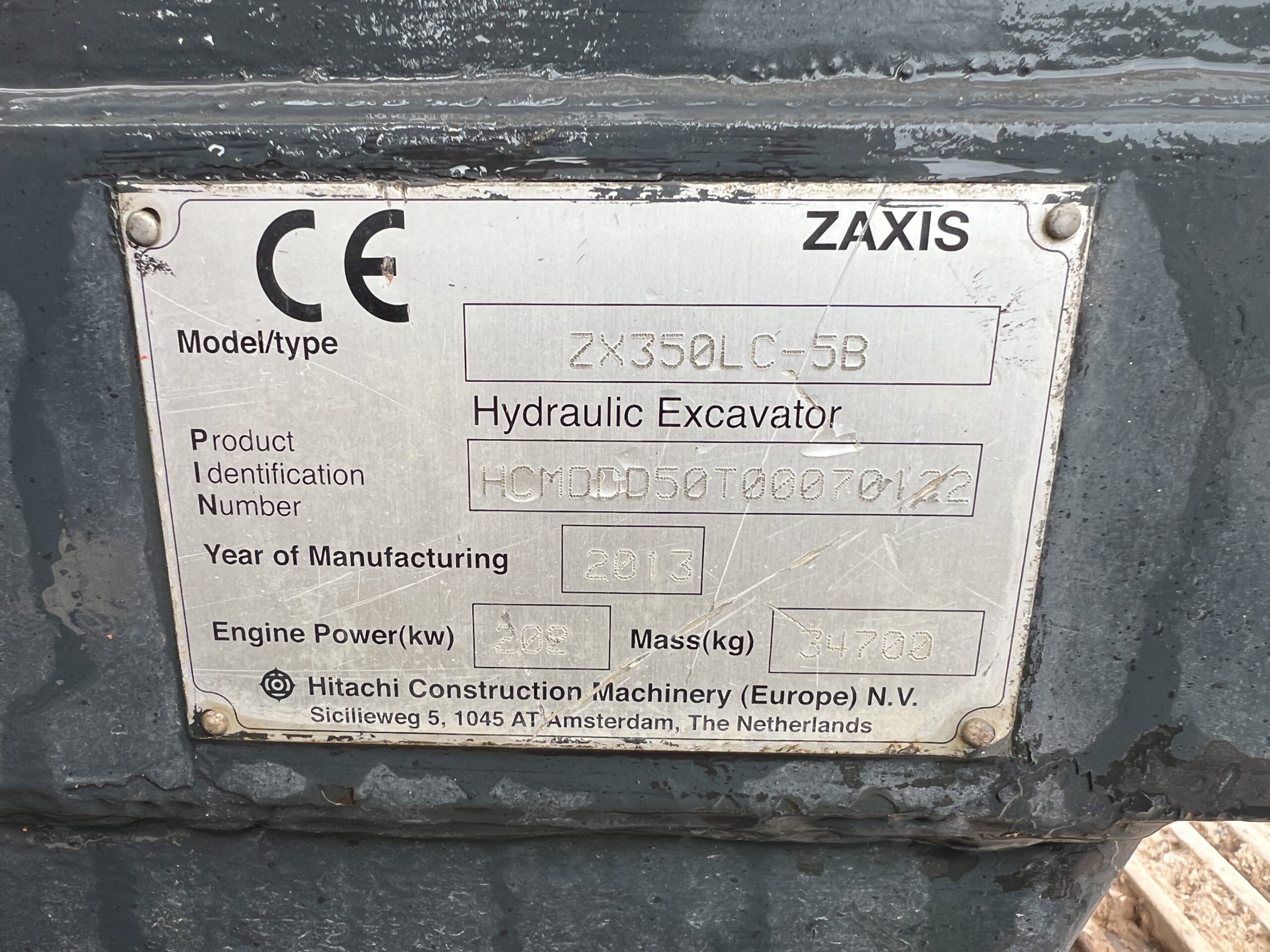 HITACHI ZX350LC-5B 2013 - used plant for sale at J Hawes Ltd - view 24