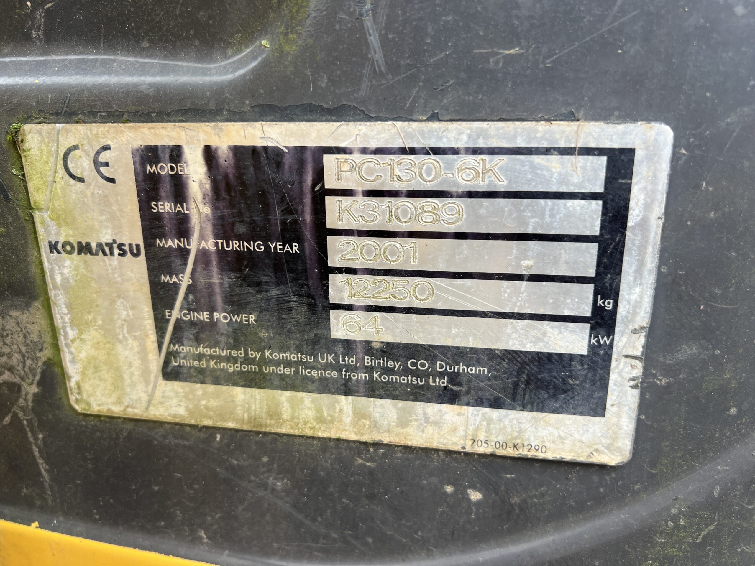 KOMATSU PC130-6K 2001 - used plant for sale at J Hawes Ltd - view 18